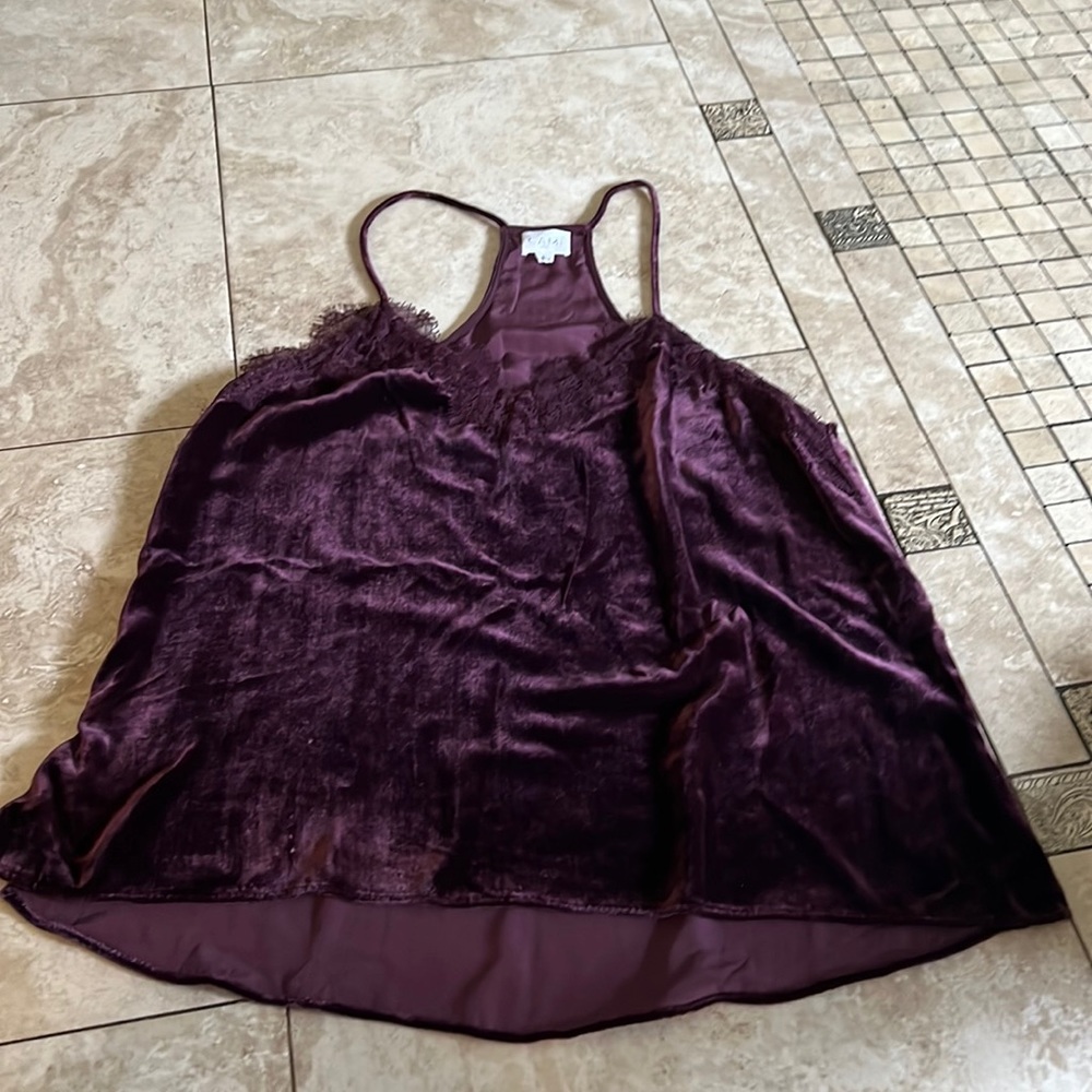 Cami velvet top